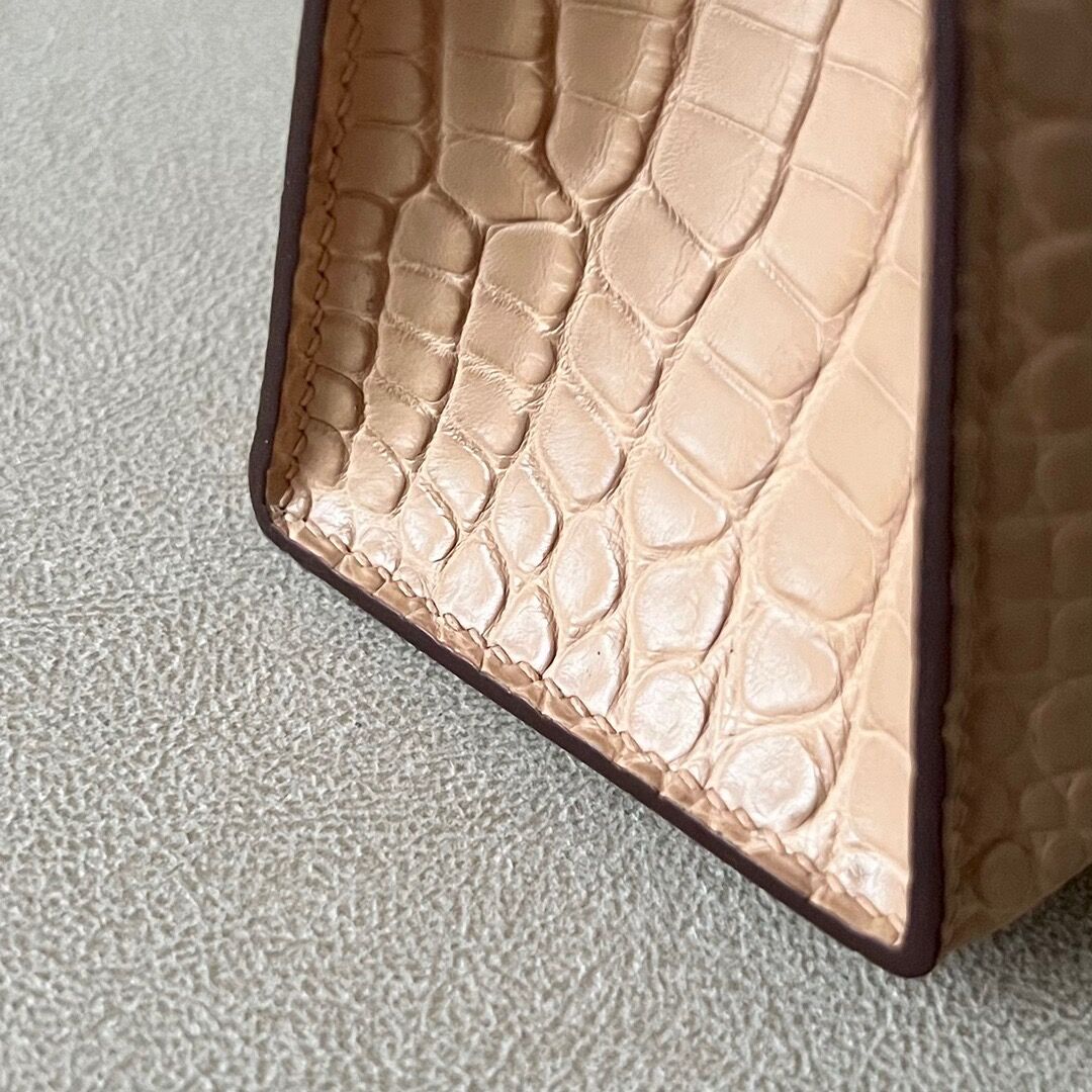 Kelly1 Mini 19 crocodile skin