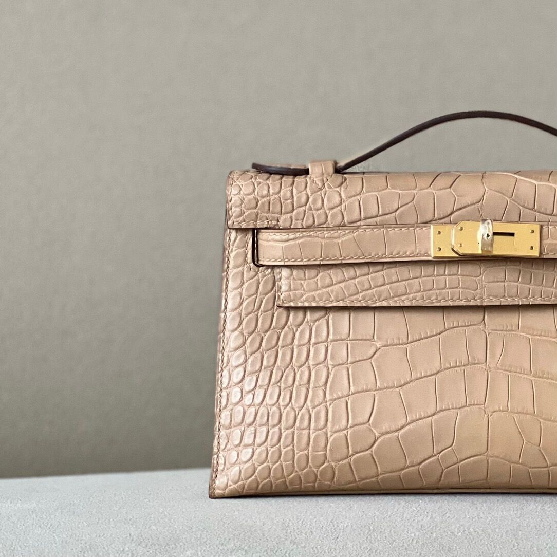 Kelly1 Mini 19 crocodile skin