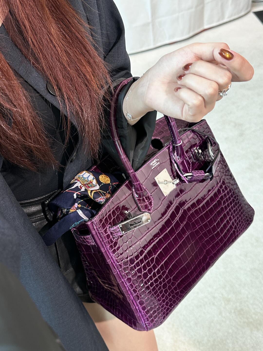 Birkin 25-30cm crocodile leather
