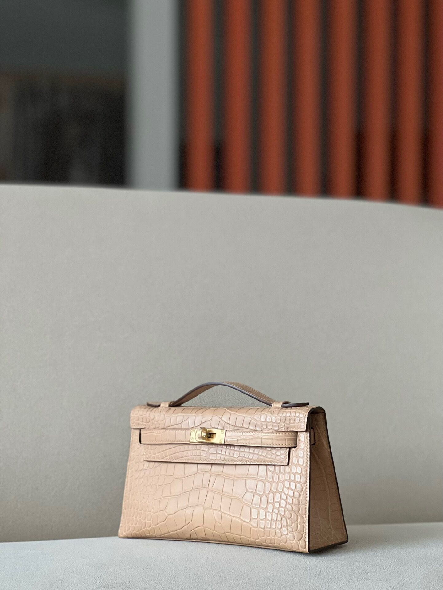 Kelly1 Mini 19 crocodile skin