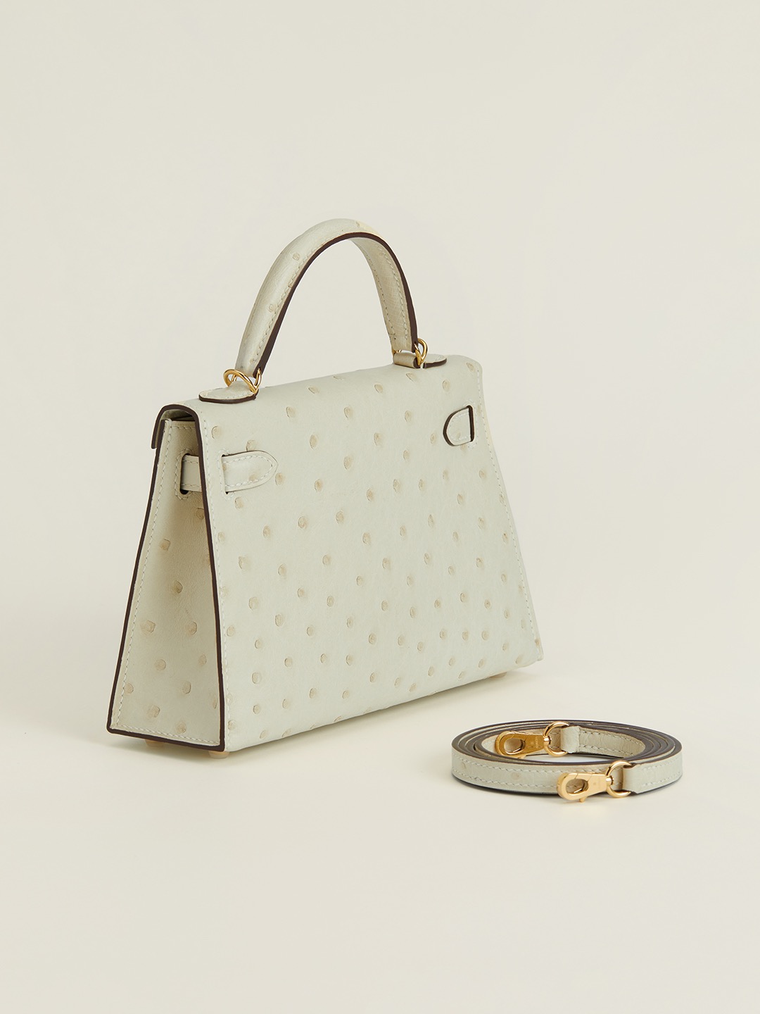 Kelly2 Mini 19 South African ostrich skin