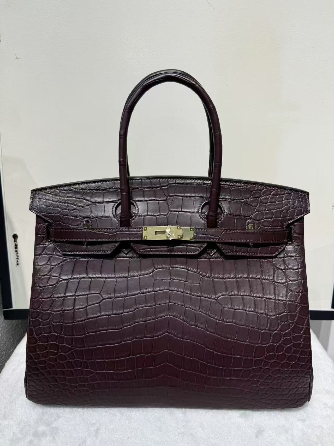 Advanced customization Birkin 35 crocodile skin