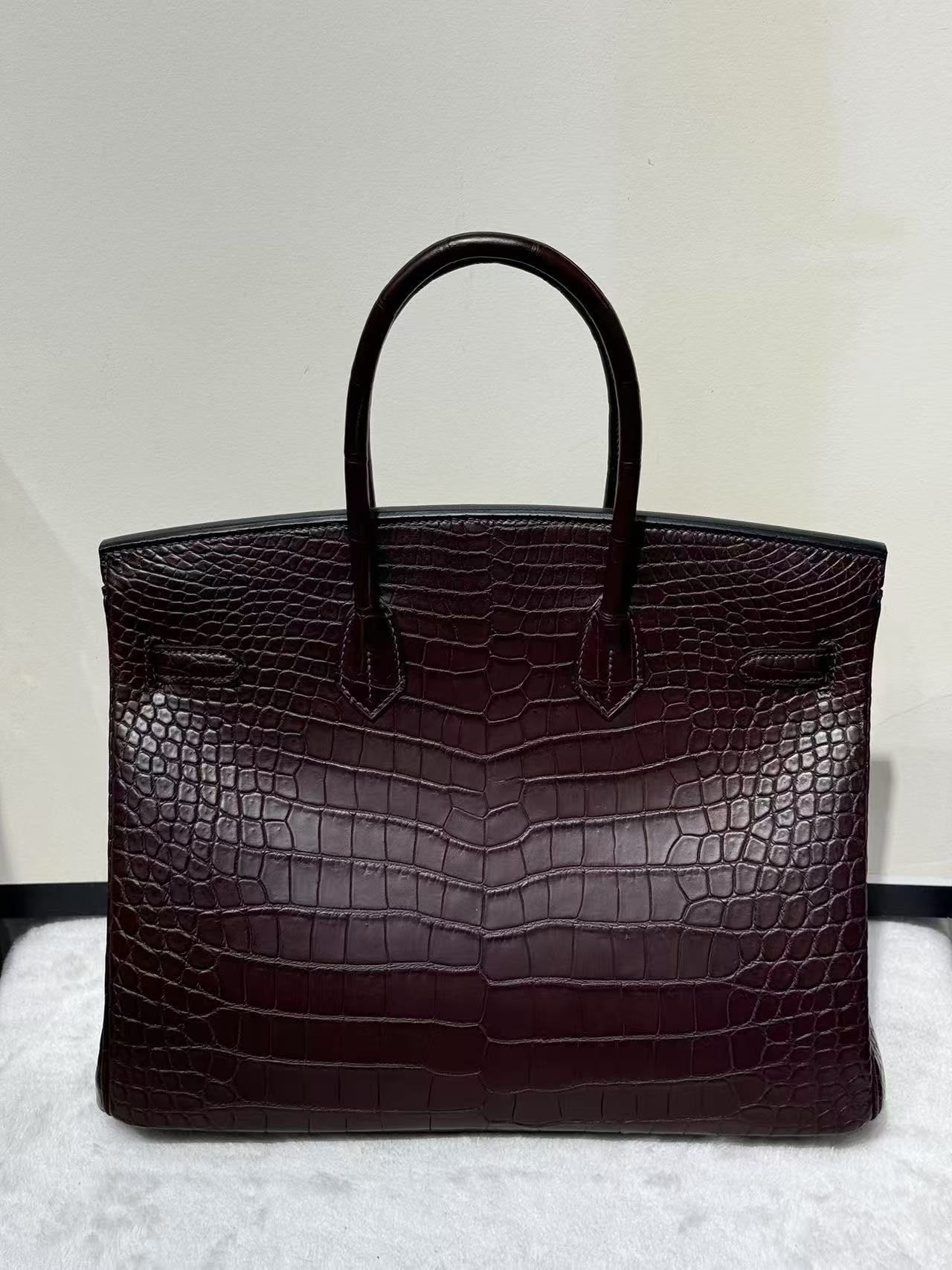 Advanced customization Birkin 35 crocodile skin
