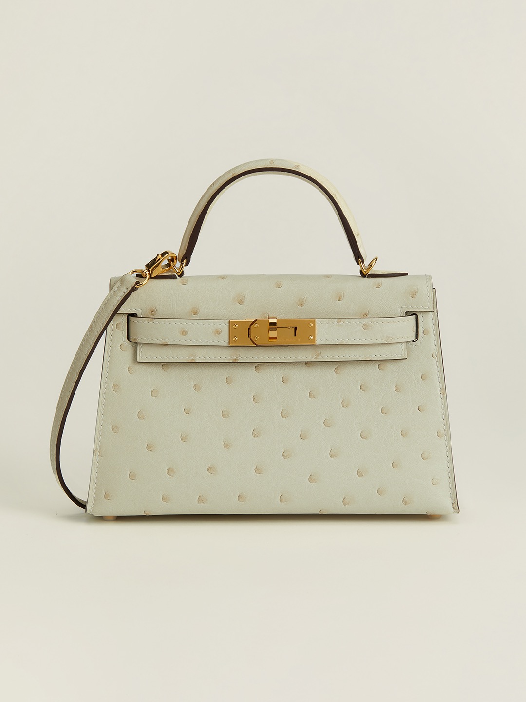 Kelly2 Mini 19 South African ostrich skin