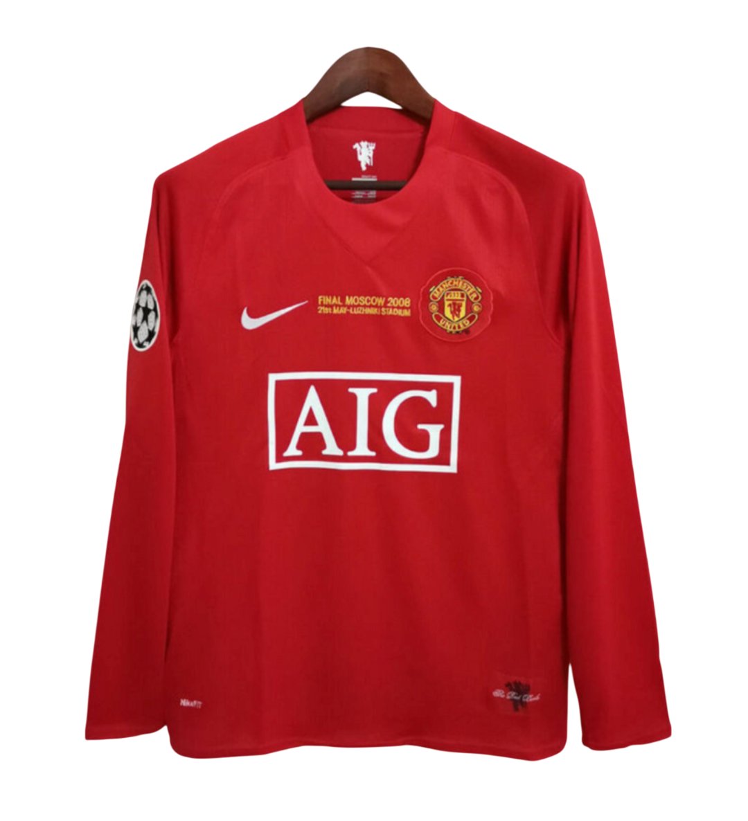 Camiseta Retro Manchester United 07/08 – Edición Final Champions League (Manga larga) - NewNow