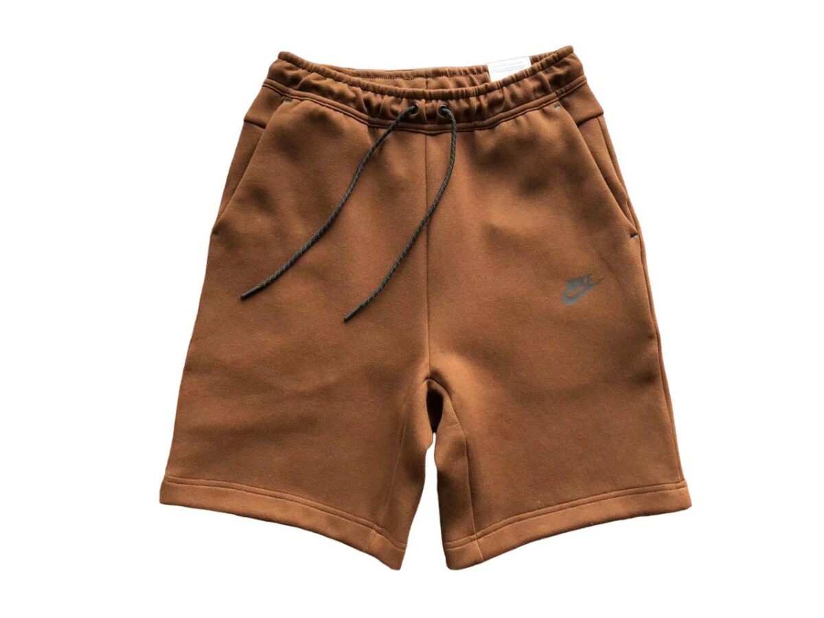 Pantalón Corto Nike Tech Fleece Marrón - NewNow