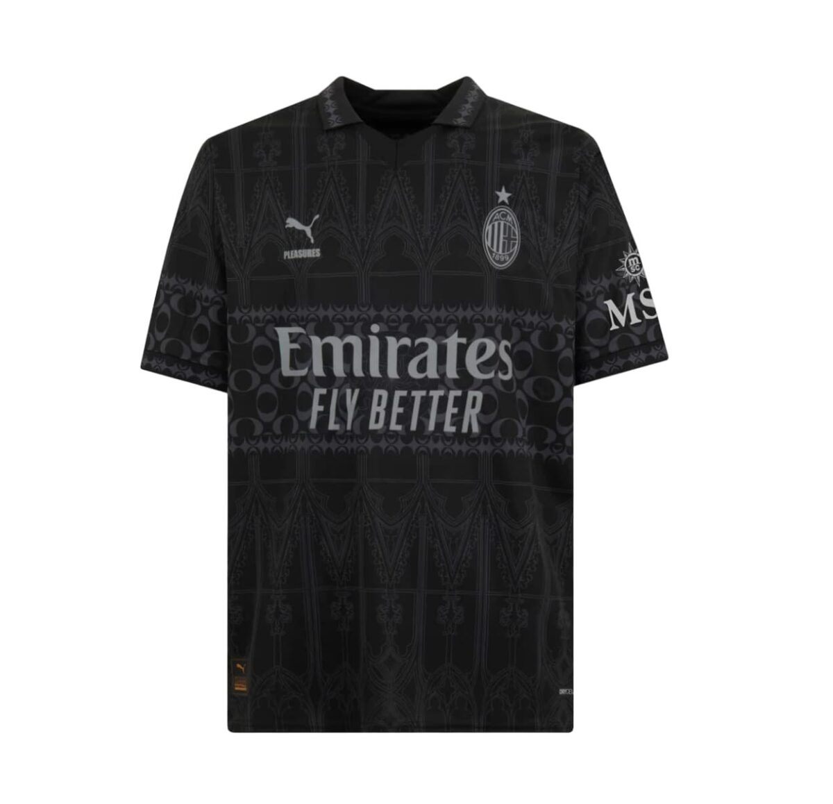 Camiseta AC Milan 23/24 x Pleasures Dark Version - NewNow