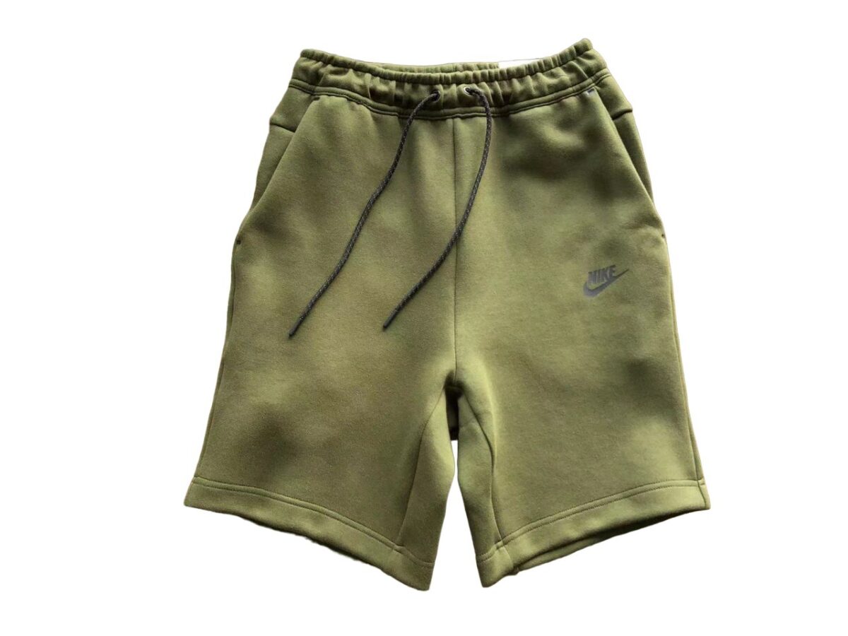 Pantalón Corto Nike Tech Fleece Verde - NewNow