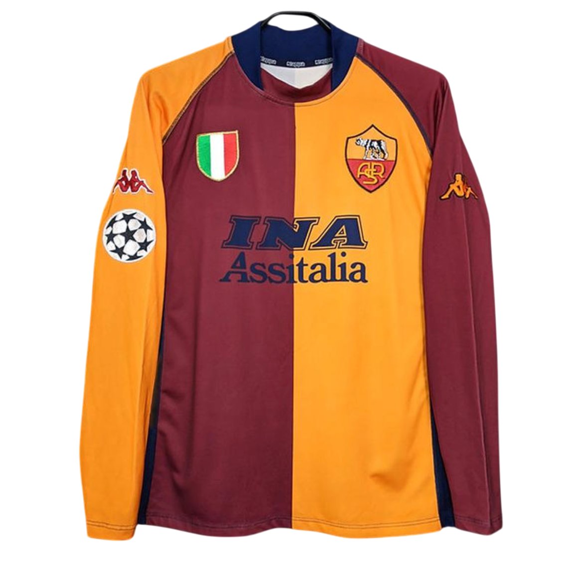 Camiseta retro AS Roma 00/01 1ª equipación manga larga - NewNow