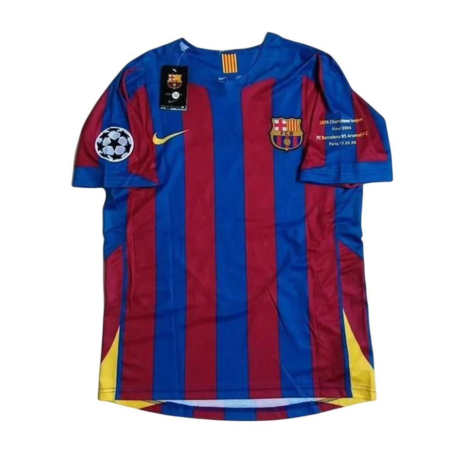 Camiseta retro FC Barcelona 05/06 1ª equipación – Edición Final Champions - NewNow