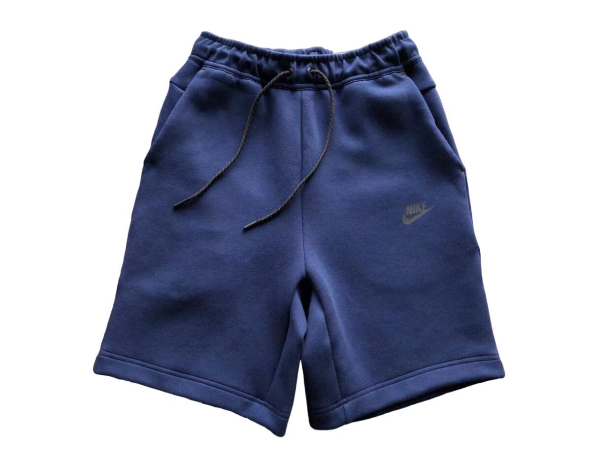 Pantalón Corto Nike Tech Fleece Azul Marino - NewNow