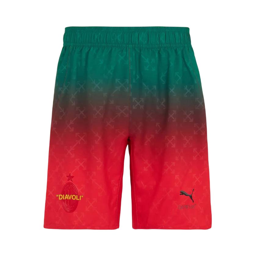 Pantalón Corto AC Milan x OFF-WHITE Rojo - NewNow