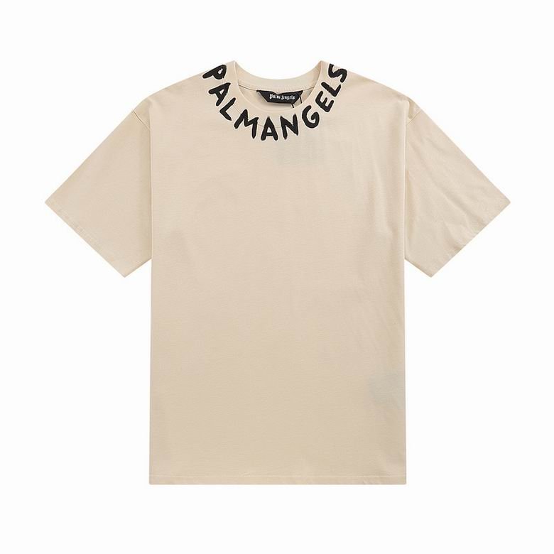 Camiseta Palm Angels Beige Cuello - NewNow
