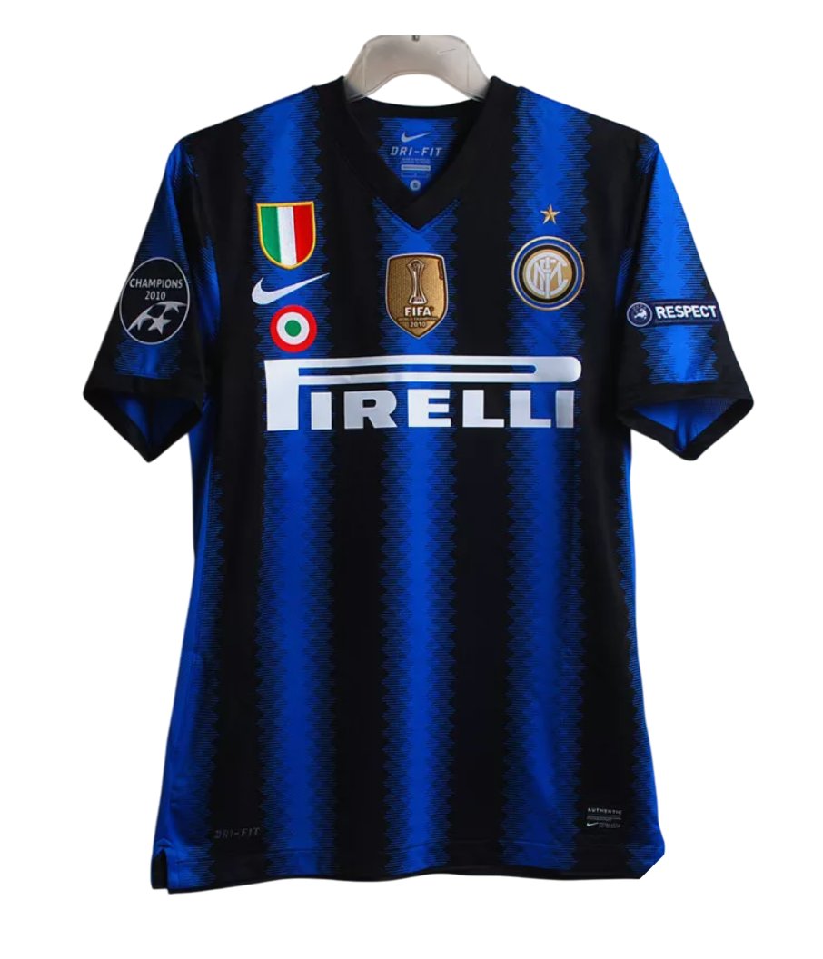 Camiseta Retro Inter Milan 10/11 1ª equipación con parches de campeón - NewNow