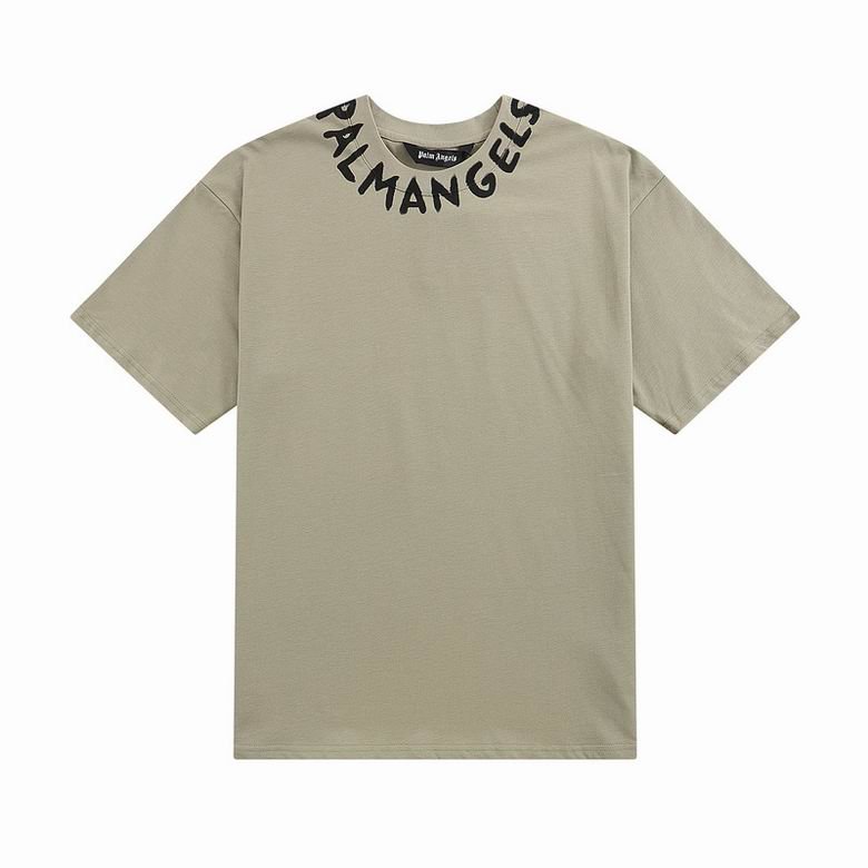 Camiseta Palm Angels Verde Cuello - NewNow