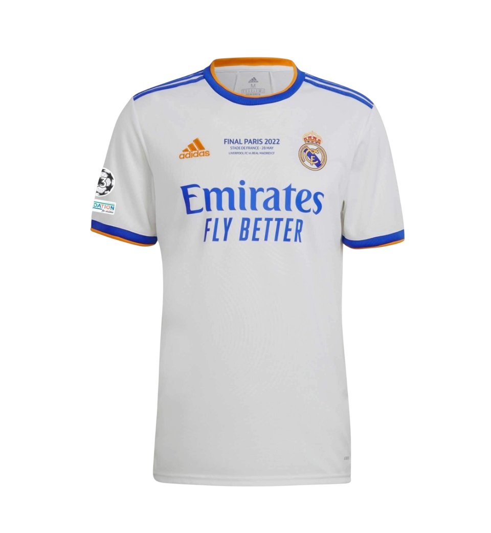 Camiseta Retro Real Madrid 21/22 1ª Equipación – Edición Final Champions League - NewNow