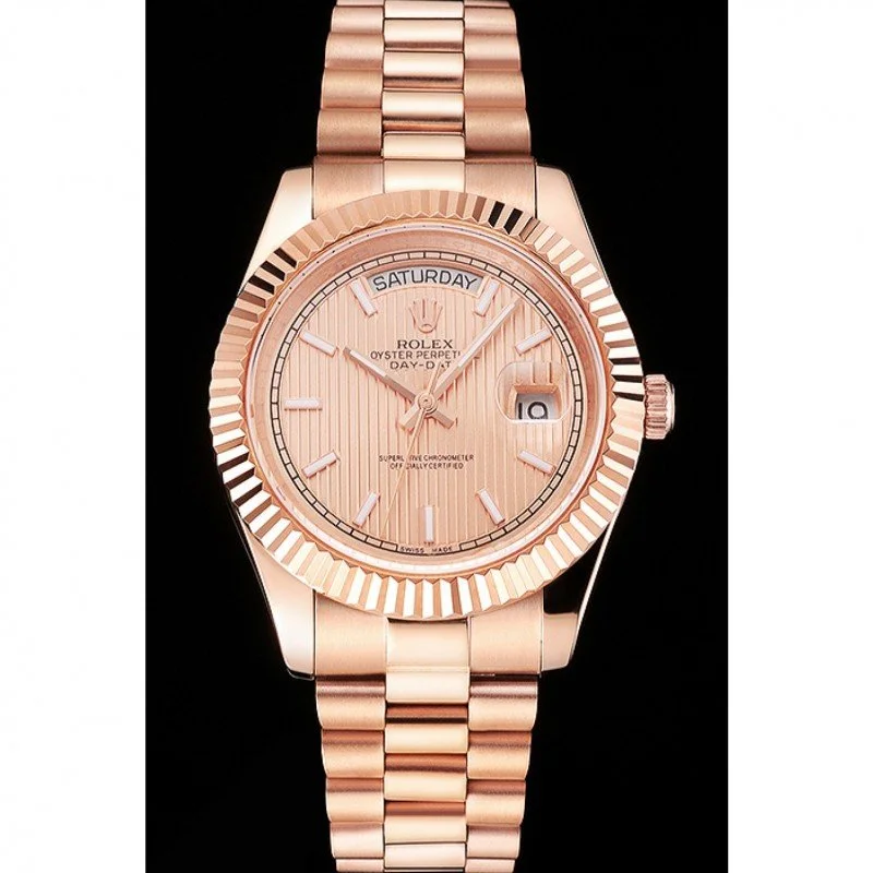 Superclone Rolex Day-Date 40mm Rose-Gold Dial REP016823