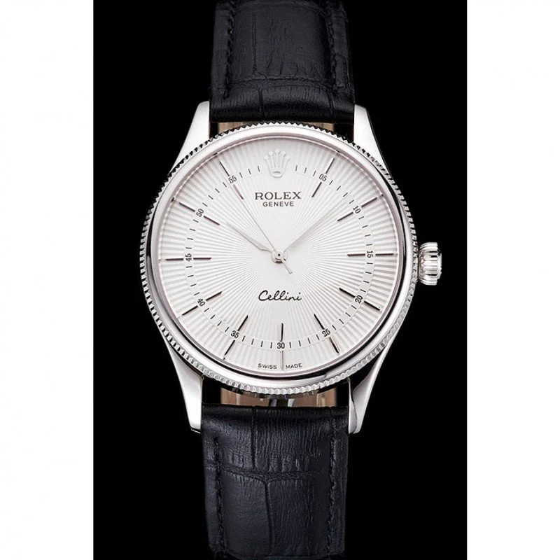 Superclone Rolex Cellini 38mm White Dial REP016805