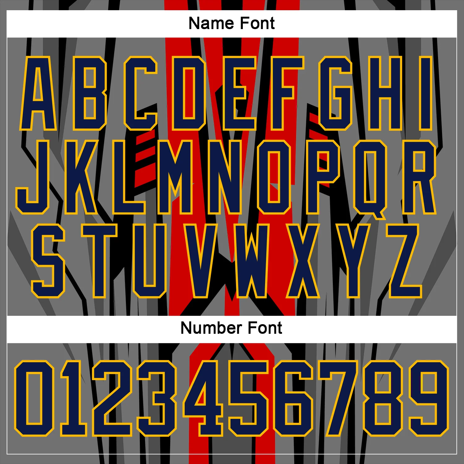 Custom Red Navy Black Gray Gold-White 3D Pattern Cyber Mecha E-sport Hockey Jersey