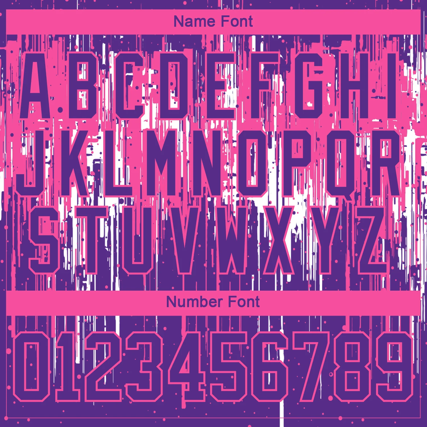 Custom Purple Pink-White 3D Pattern Dripping Splatter Hockey Lace Neck Jersey