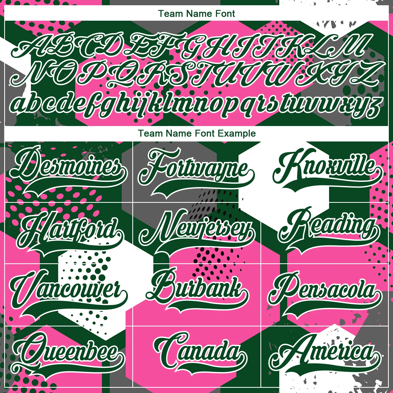 Custom Pink Green-White 3D Pattern Geometric Shape Hockey Lace Neck Jersey