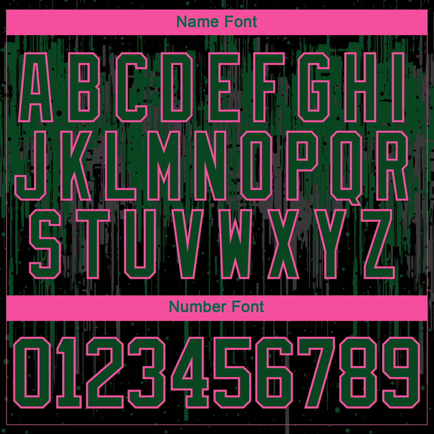 Custom Black Green Pink Steel Gray-White 3D Pattern Dripping Splatter Hockey Lace Neck Jersey