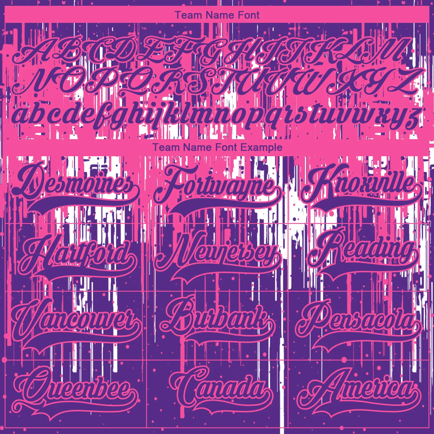 Custom Purple Pink-White 3D Pattern Dripping Splatter Hockey Lace Neck Jersey