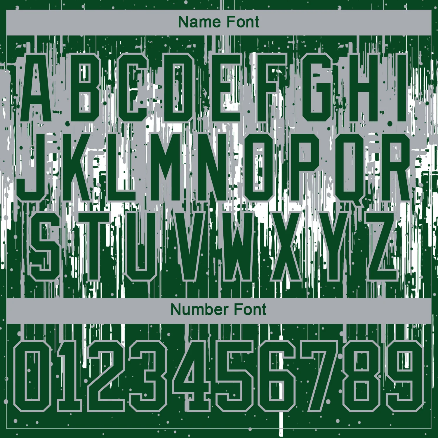 Custom Green Gray-White 3D Pattern Dripping Splatter Hockey Lace Neck Jersey