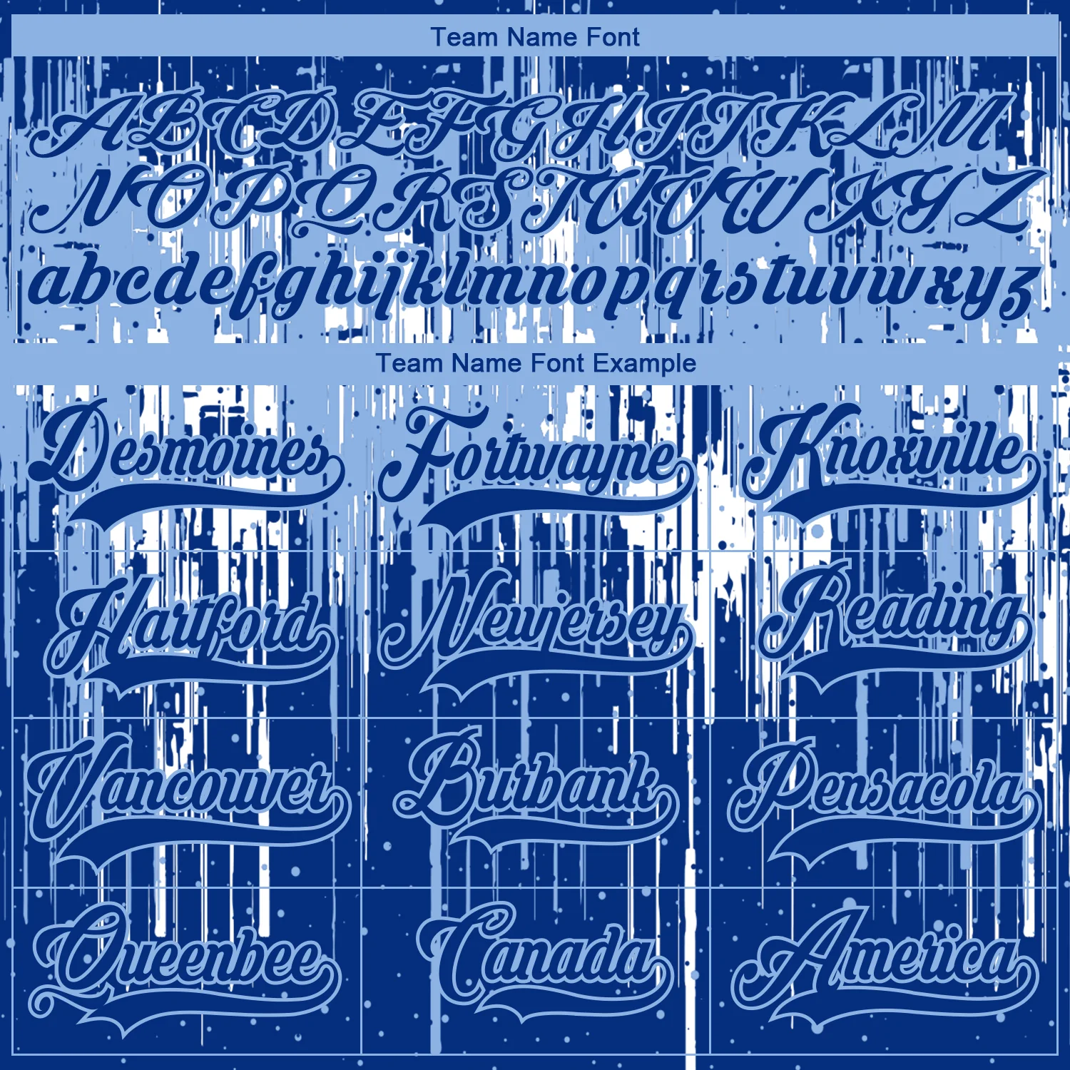 Custom Royal Light Blue-White 3D Pattern Dripping Splatter Hockey Lace Neck Jersey