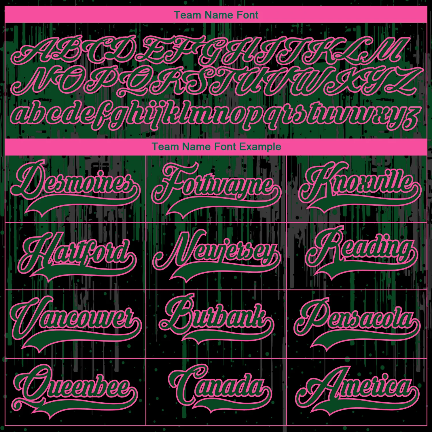 Custom Black Green Pink Steel Gray-White 3D Pattern Dripping Splatter Hockey Lace Neck Jersey