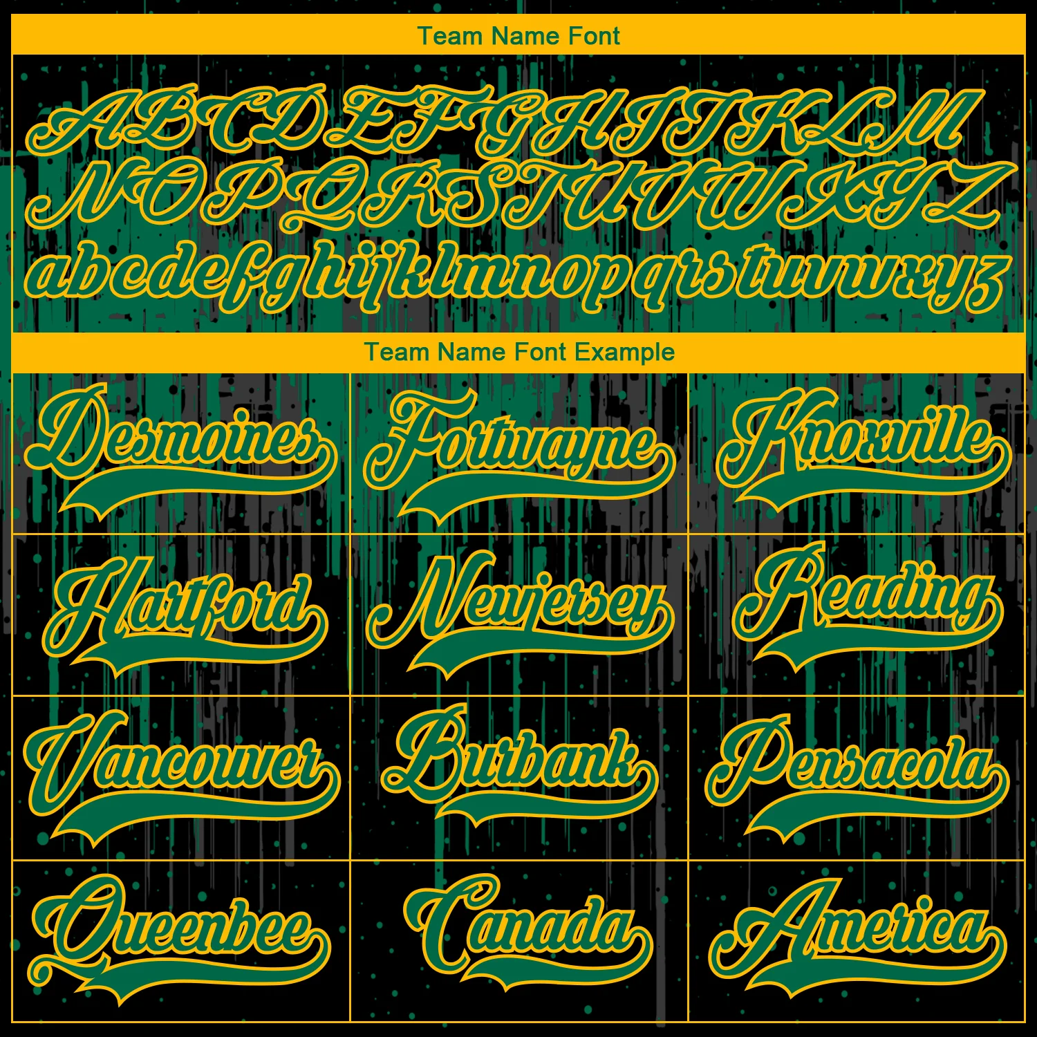 Custom Black Kelly Green Gold Steel Gray-White 3D Pattern Dripping Splatter Hockey Lace Neck Jersey