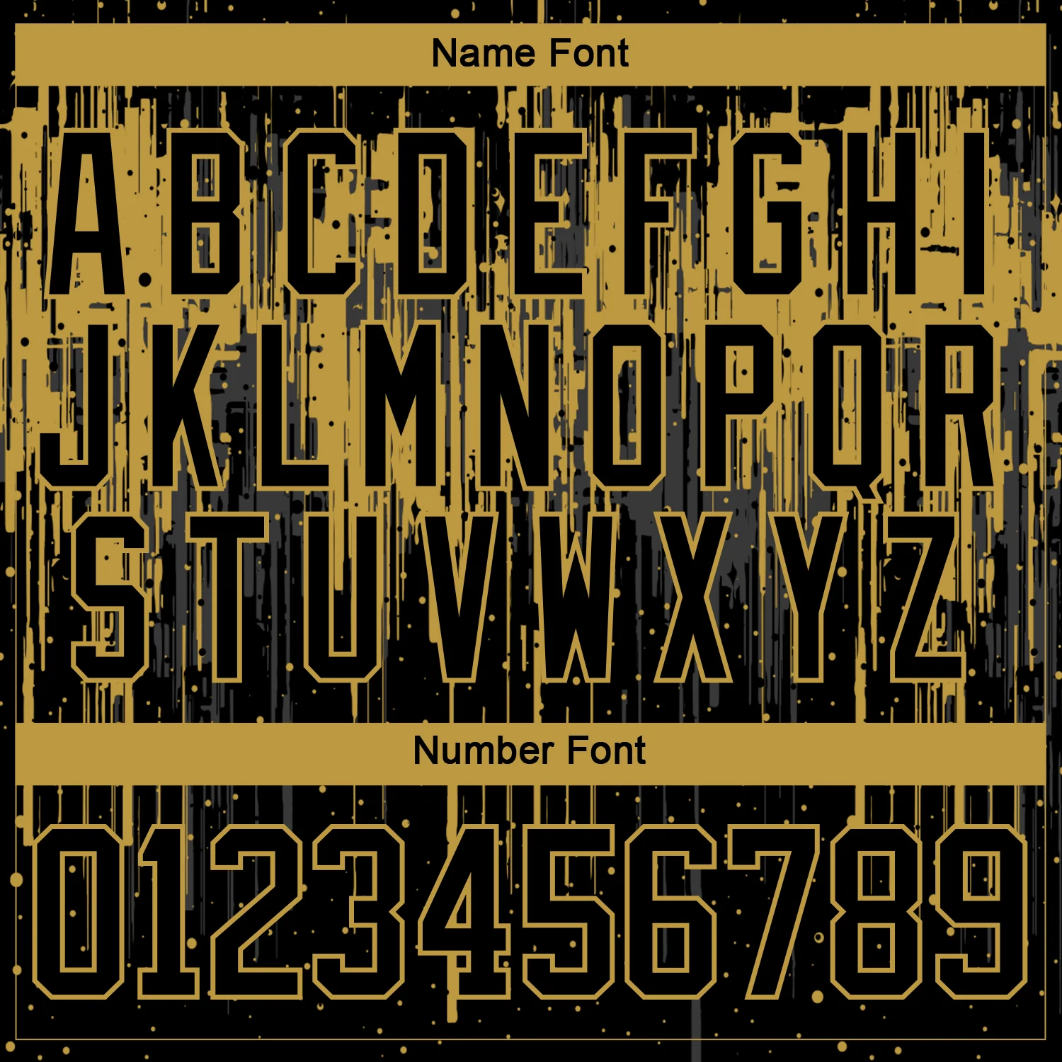 Custom Black Old Gold Steel Gray-White 3D Pattern Dripping Splatter Hockey Lace Neck Jersey